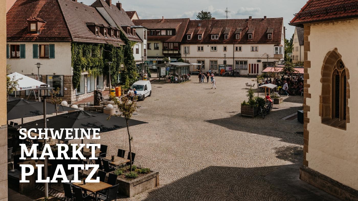 Blick auf den Schweinemarktplatz