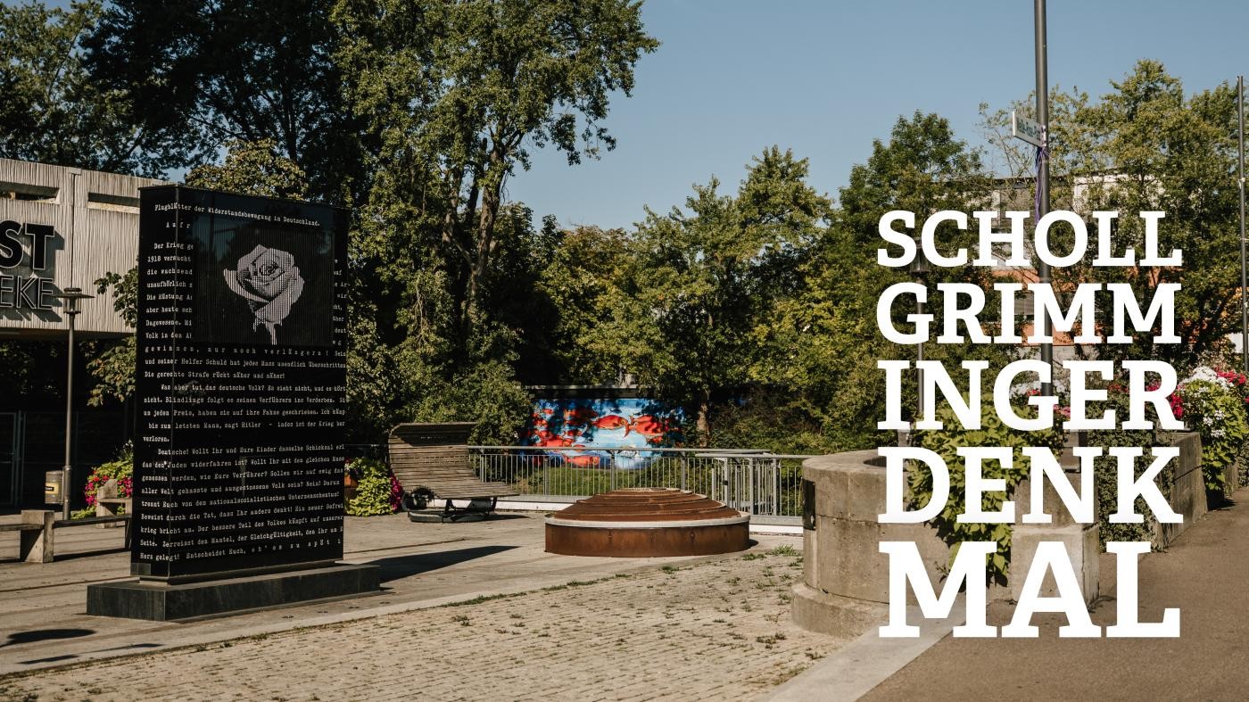 Scholl-Grimminger-Denkmal auf dem Postplatz