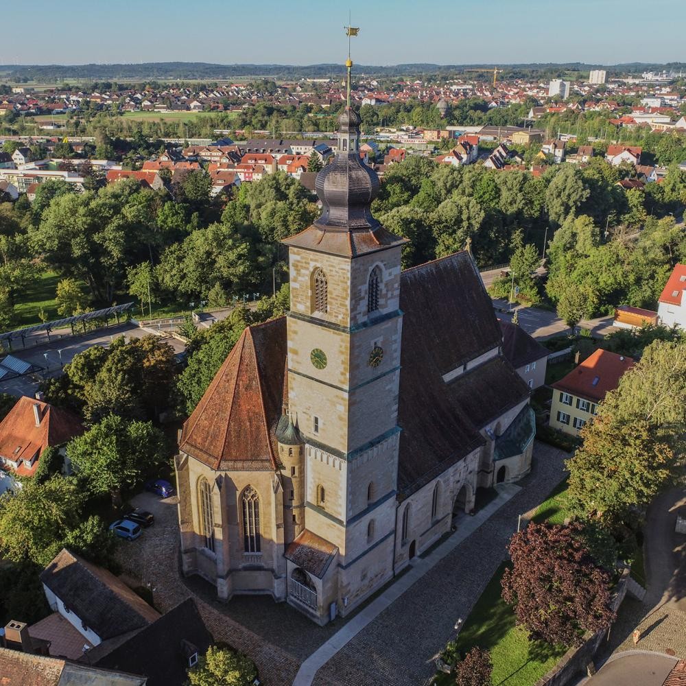 Luftaufnahme der Johanneskirche